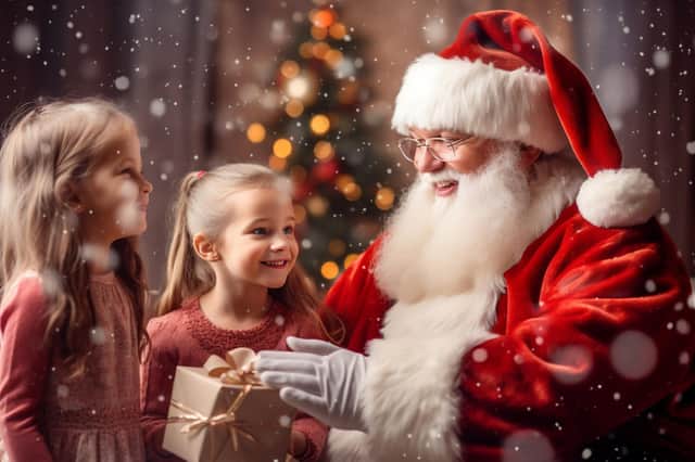 Santa will be handing out gifts to all the children who visit him in his grotto in Chesterfield' Market Hall's Assembly Rooms (generic photo: Adobe Stock)