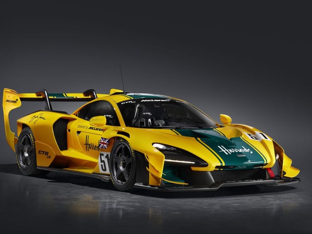 One of five McLaren Senna GTR LMs built to celebrate the brand's 1995 Le Mans win with the F1. Each car is finished in a livery replicating the racers which finished first, third, fourth, fifth and thirteenth at La Sarthe.
