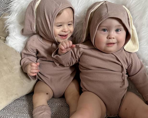 Harley and Harry Crane were given zero per cent chance of survival when they were born at 22 weeks and five days –but now the IVF pair are happy and healthy at home.