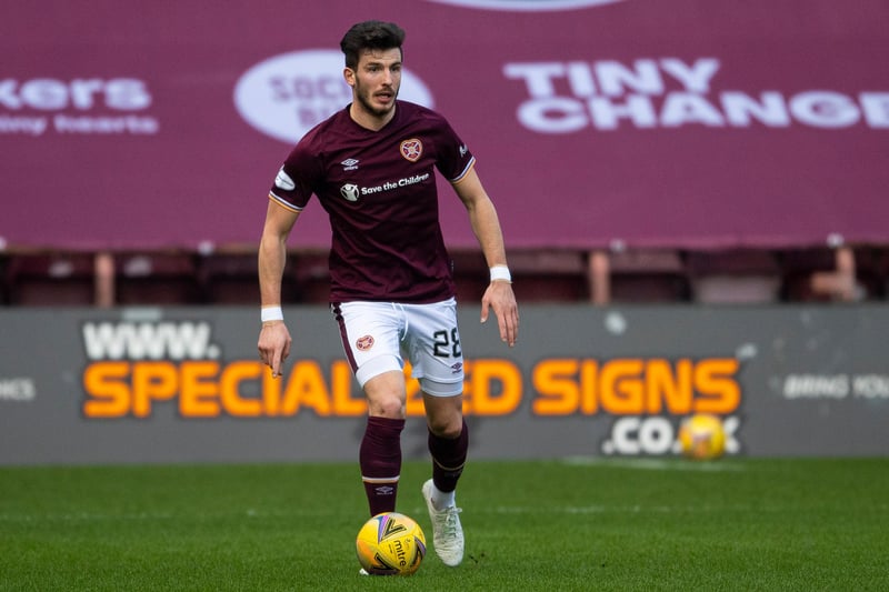 Had performed well at St Mirren previously but struggled for any sort of consistency at Tynecastle. Lost his place in the team twice. Was guilty of giving the ball away too cheaply.