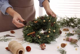 Learn how to make a Christmas wreath at Longshaw and Ilam estates (generic photo: Adobe Stock/Olga Yastremska)