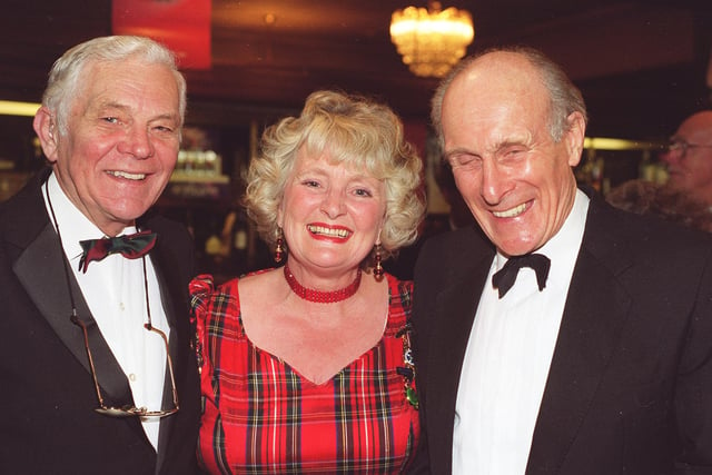 Caledonian Society of Sheffield Annual Dinner Dance in Celebration of the 242nd Anniversary of the Birth of Robert Burns  at the Grosvenor House Hotel  in 2001
Anthony and Cynthia Hindley with Brian Murphy