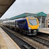 One of Northern's new CAF-built Class 195 trains at Chesterfield.