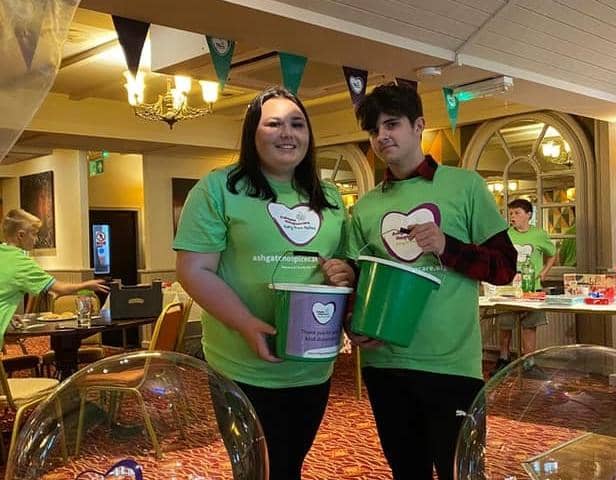 Billy Devine, right, and friend Olivia Bedford have raised almost £10,000 for local hospice care. (Photo: Contributed)