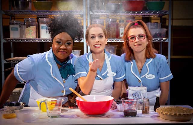 Kennedy Salters (Becky), Bailey McCall (Jenna) and Gabriella Marzetta (Dawn) in a previous tour of Waitresses The Musical.  Photo: Jeremy Daniel (Instagram @JeremyDanielPhoto)