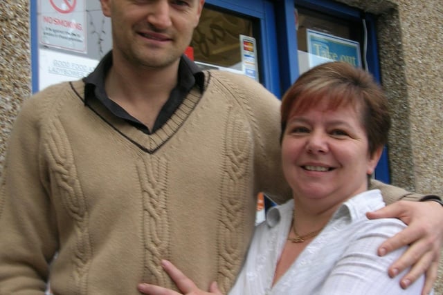 Tom Chambers is pictured here in 2008. The Holby City, Casualty and Waterloo Road actor was already famous and went on to become the the winner of series 6 of Strictly Come Dancing.  Born in Darley Dale, he went to Repton School and is pictured here with Ladybower News owner Angie Bower in Matlock.
