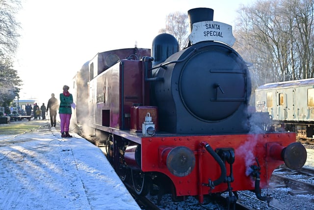Winter weather during some of the Santa Special dates gave the ride a magical festive feel
