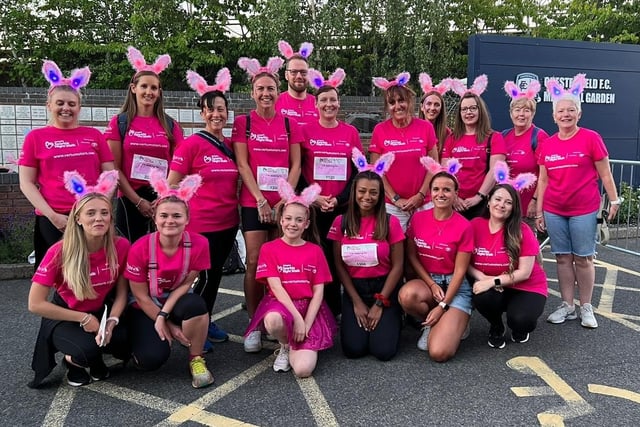 Staff at the law firm Banner Jones took part in the Sparkle Night Walk and raised around £1,000 for Ashgate Hospice.