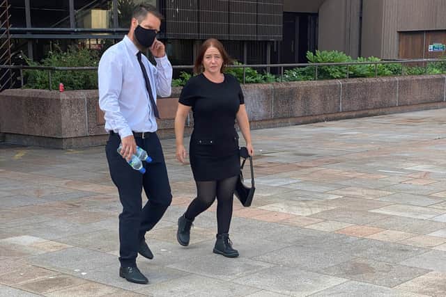 Ann Crook, right, is charged with causing death by dangerous driving.