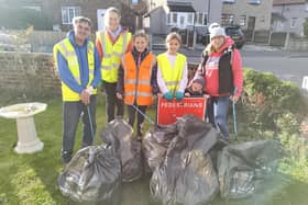 Those taking part in the litter pick included Coun Mick Bagshaw, Sharon Morrell, Sky Morrell, Izzi Newton-Jones, Star Morrell and Claire Jones.