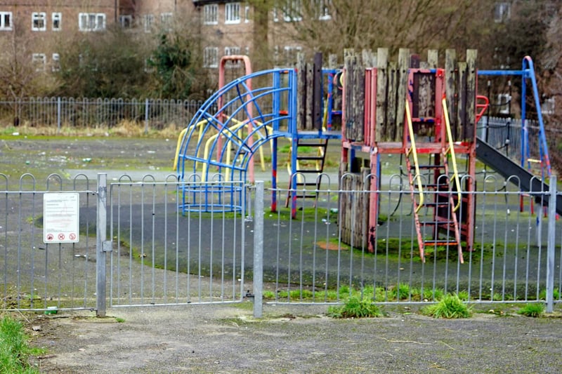 The state of the play area is causing concern to Brimington parents.