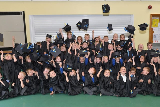 The Eldon Grove Academy graduation group were having a great time in this 2015 photo. Can you spot someone you know?