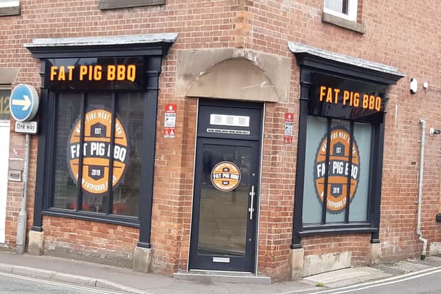 Fat Pig BBQ takeaway shop on Saltergate, Chesterfield, will welcome its first customers on Friday, September 9.