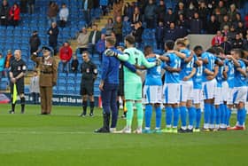 A minute's silence was held to remember our fallen heroes before kick-off.
