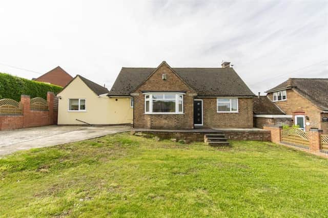 Offers in the region of £459,950 are invited by estate agents Wilkins Vardy Residential for this four-bedroom, detached bungalow at The Hill in Glapwell.
