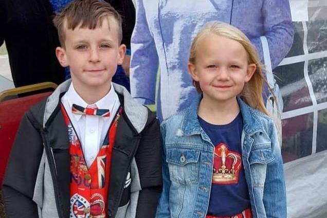 Jill Goodwin submitted this photo of her grandaughter Ruby and her cousin Taylor at the Tibshelf Jubilee event.