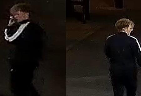 This man is sought by officers after a minibus window was smashed, leaving an occupant injured, in Chesterfield. 
Police were called to Brewery Street just after midnight on July 2 after reports a man started banging on the bus windows, smashing one and leaving a passenger with an eye injury.