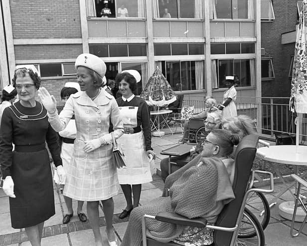 The Duchess of Kent met staff and patients at Nether Edge Hospital, Sheffield - 1969