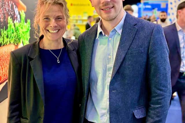 Lucy Clarke, head of operations at MATNetworks with Lee Jepson, managing director of L.E.A.D. IT Services