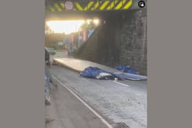 B6052 in Derbyshire was closed earlier today, just off Whittington Moor roundabout, near Station Road turn. This was due to a lorry stuck under the bridge.