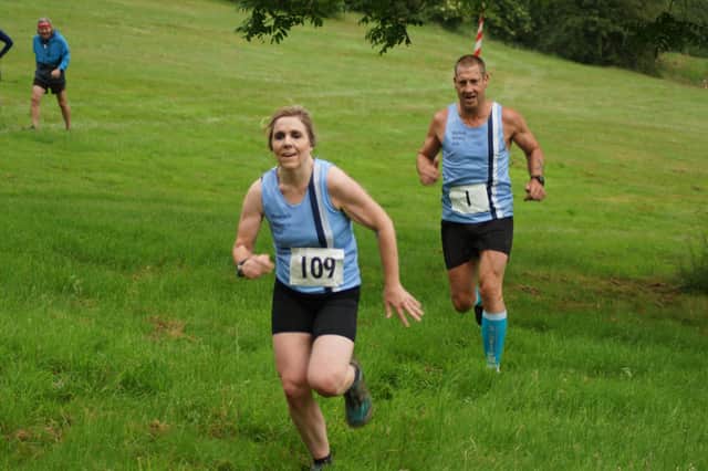 Louise Rowley and Steve Goodall at the MAC Club XC.  Pic by Tony Sprinks.
