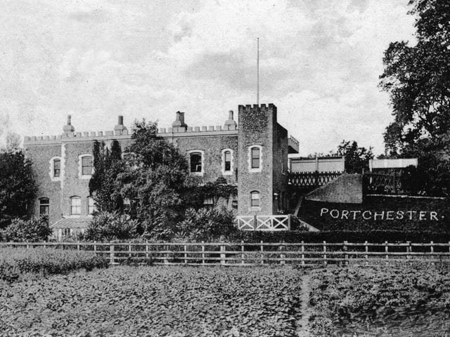 The rare engraving of Portchester Castle possibly in the early 19th century. Picture: Paul Costen collection