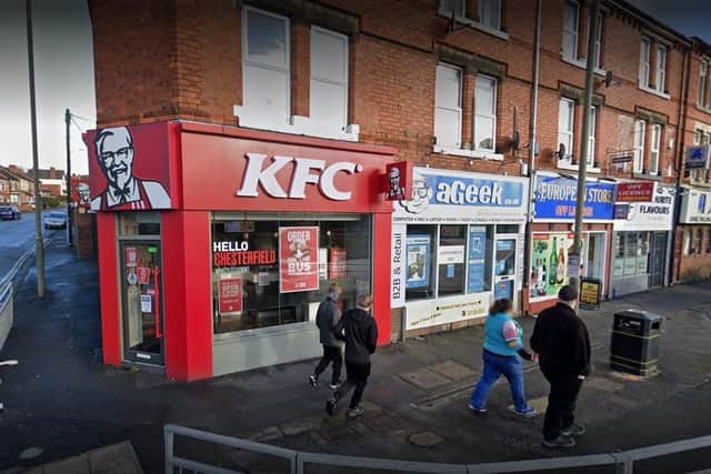Police are investigating a fight which took place outside a Chesterfield KFC restaurant. Image: Google Maps.