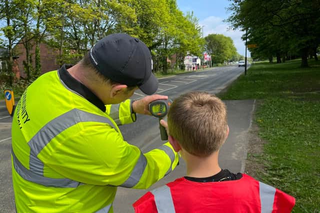 Speed checks on the A61.