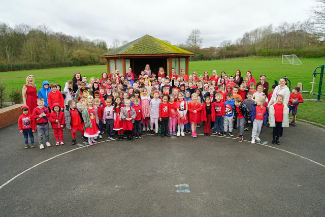 Pupils at Holme Hall School have celebrated Comic Relief Day by dressing in red.