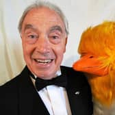 Bernie Clifton and Oswald the ostrich