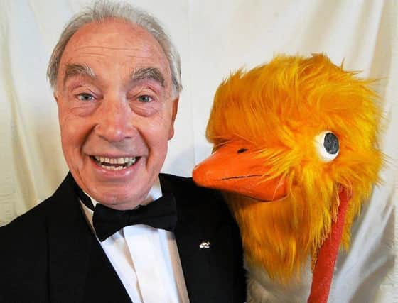 Bernie Clifton and Oswald the ostrich