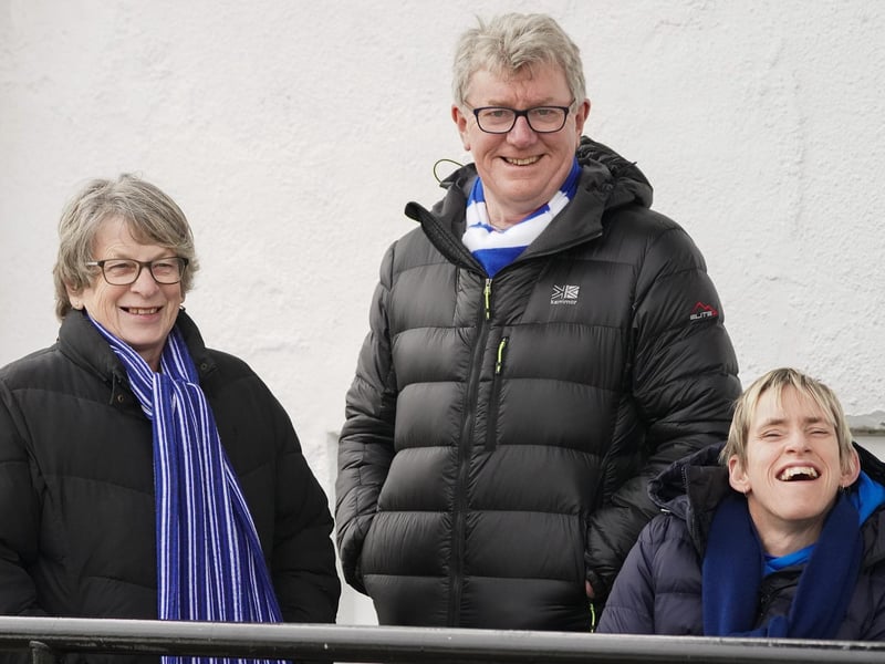 Chesterfield fans before the game at Chorley on 7th March 2020. Who can you spot?