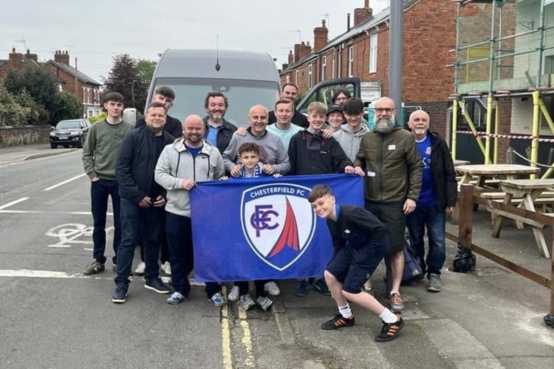 Fans on the journey to Wembley.