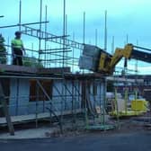 Woodhead Construction, which signed a four-year deal with Bolsover District Council to construct up to 400 homes as part of the multi-million pound Bolsover Homes scheme, revealed it was ceasing trading in a shock announcement. Pictured is construction at The Woodlands in Whaley Thorns.