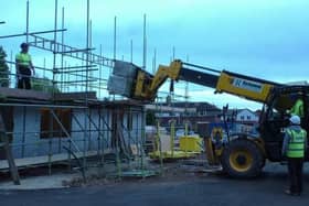 Woodhead Construction, which signed a four-year deal with Bolsover District Council to construct up to 400 homes as part of the multi-million pound Bolsover Homes scheme, revealed it was ceasing trading in a shock announcement. Pictured is construction at The Woodlands in Whaley Thorns.
