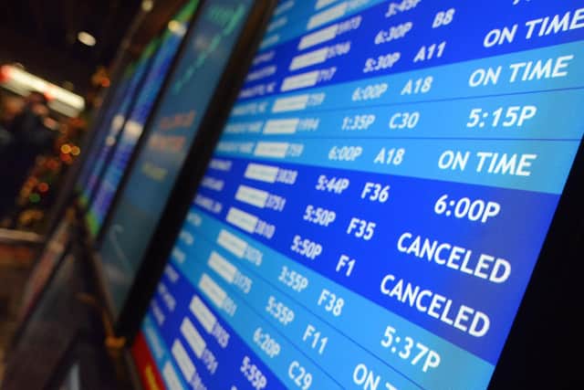 There are a number of delayed flights today - with the bulk of those departing from Manchester.