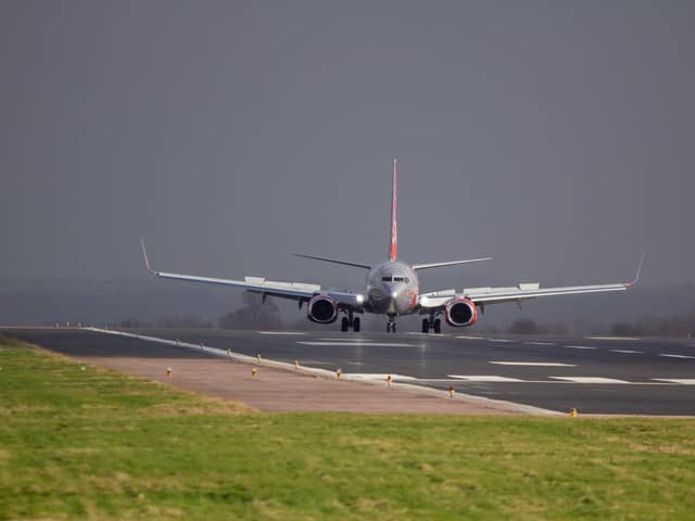 A number of flights from Manchester Airport are delayed today. 
Credit: David - stock.adobe.com