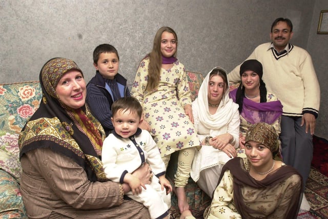 Saduf Khan of Kingston Street, Sheffield, pictured with her family, (clockwise) Ayesha; two, Mohammed; seven,  Razia; 12, Fatimah; 15, Assia; 19, husband, Asif, and Khadija; 18.