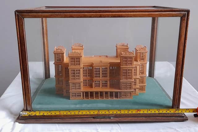 A new home is being sought for this model of Hardwick Hall which was made  in the Sixties by Norman Jenkinson who lived in Chesterfield.