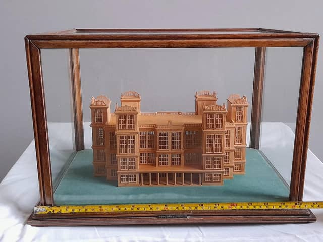 A new home is being sought for this model of Hardwick Hall which was made  in the Sixties by Norman Jenkinson who lived in Chesterfield.