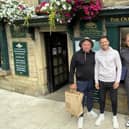 Mark visited the town with his dad and brother for a new BBC show. 
Credit: The Old Original Bakewell Pudding Shop