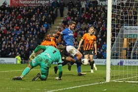 Will Grigg scored against Barnet. Picture: Tina Jenner.