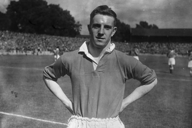 Right-back Stan Milburn is pictured in his Chesterfield kit back on 21st August 1950.