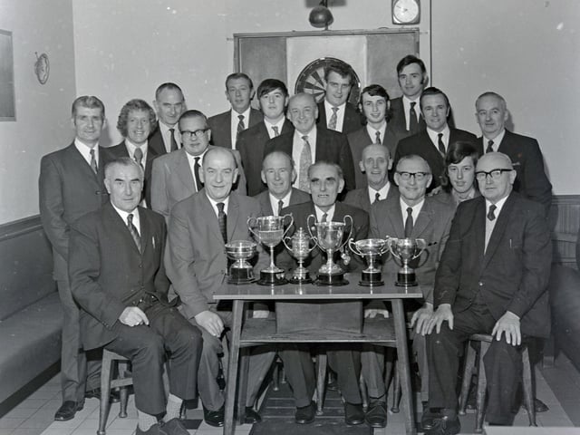 Marehay bowls club presentation night, November 1972.
