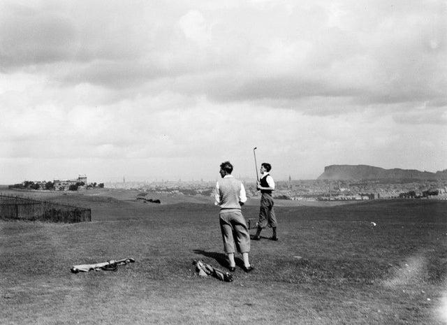 Two men were captured on film golfing at the Braids