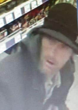 Police would like to speak to this man over a burglary in Chesterfield.