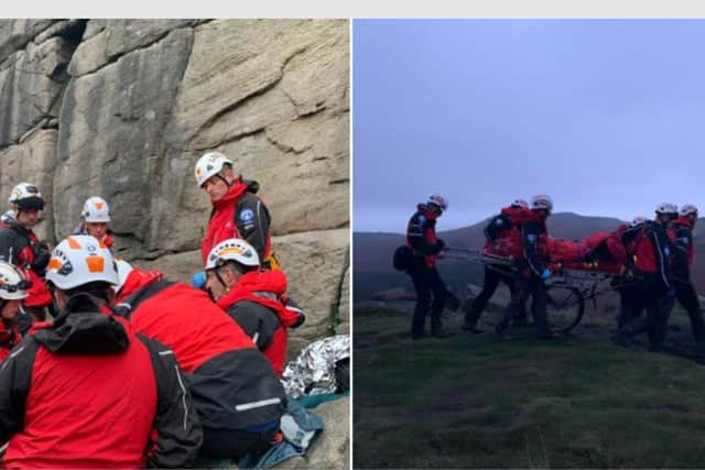 Mountain Rescue team were called to reports of a fallen climber at Burbage North in Peak District just before 5 pm on Wednesday, October 18.