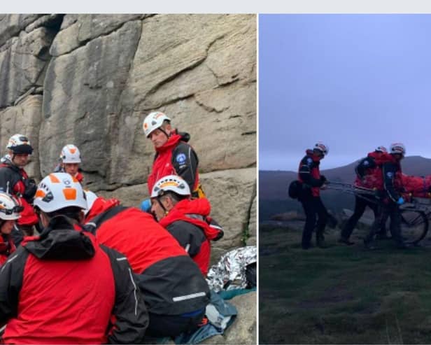 Mountain Rescue team were called to reports of a fallen climber at Burbage North in Peak District just before 5 pm on Wednesday, October 18.