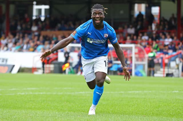 Kabongo Tshimanga has scored nine goals in eight games for Chesterfield.