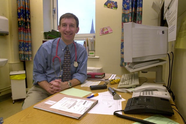 Dr Neil Wright, paediatrician in endocrinology and diabetes at Sheffield Children's Hospital pictured in November 2002